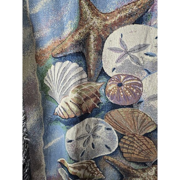SEASHELL CLUSTER Tapestry Red Farm Studios- Cottage Beach House Decor- VTG - Picture 5 of 12